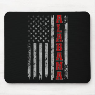 Alabama - Vintage patriotische Flagge der USA Mousepad