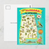 Alabama Vintage Postkarte (Vorne/Hinten)