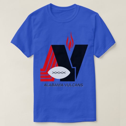 Alabama Vulcans AFA 1979 T-Shirt (Design vorne)