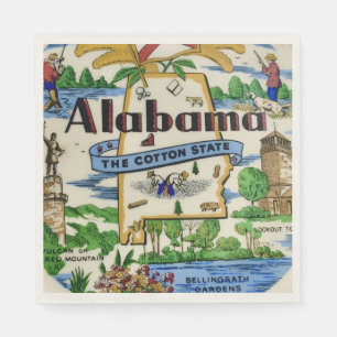 Alabama Wahrzeichen Party Serviette