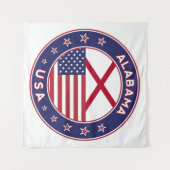 Alabama Wandteppich (Vorderseite (Horizontal))