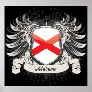 Alabama-Wappen Poster