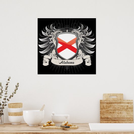 Alabama Wappen Poster (Küche)