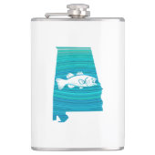 Alabama Wave Fishing Flachmann (Vorderseite)