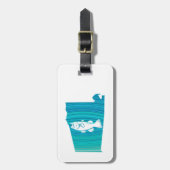 Alabama Wave Fishing Gepäckanhänger (Vorderseite vertikal)