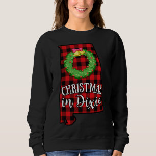 Alabama Weihnachten in Dixie Buffalo Roter Kariert Sweatshirt