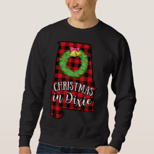 Alabama Weihnachten in Dixie Buffalo Roter Kariert Sweatshirt