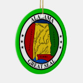 Alabama* Weihnachtsschmuck* Keramikornament (Rechts)