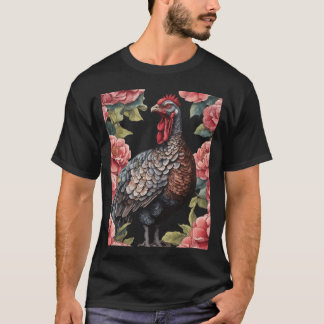 Alabama Wild Turkey mit Kamelienblüten Oversize T-Shirt