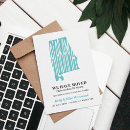 ALABAMA Wir haben neue Adresse Neue Zuhause Postca Postkarte