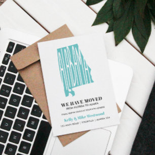 ALABAMA Wir haben neue Adresse Neue Zuhause Postca Postkarte