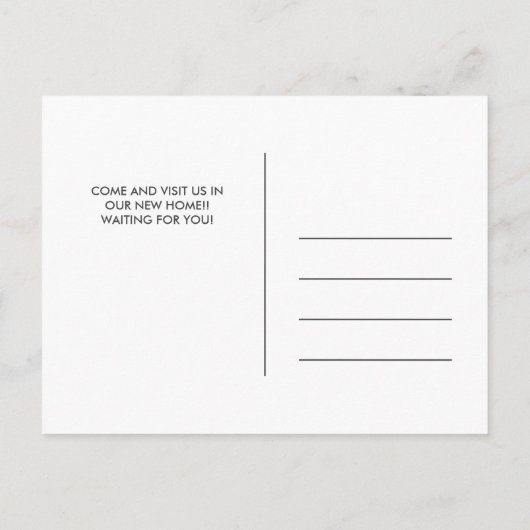 ALABAMA Wir haben neue Adresse Neue Zuhause versch Postkarte (Rückseite)