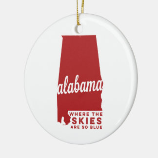 Alabama |, wo die Himmel sind, also Hochrot des Keramik Ornament
