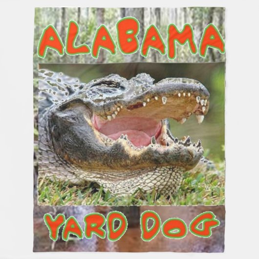 ALABAMA YARD DOG Fleece Blankes (Vorderseite)