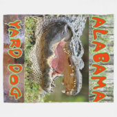 ALABAMA YARD DOG Fleece Blankes (Vorderseite (Horizontal))