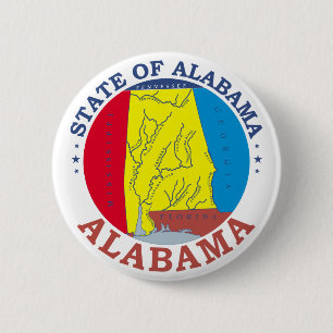 Alabama-Zeichen Button