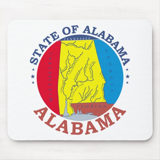 Alabama-Zeichen Mousepad (Vorne)