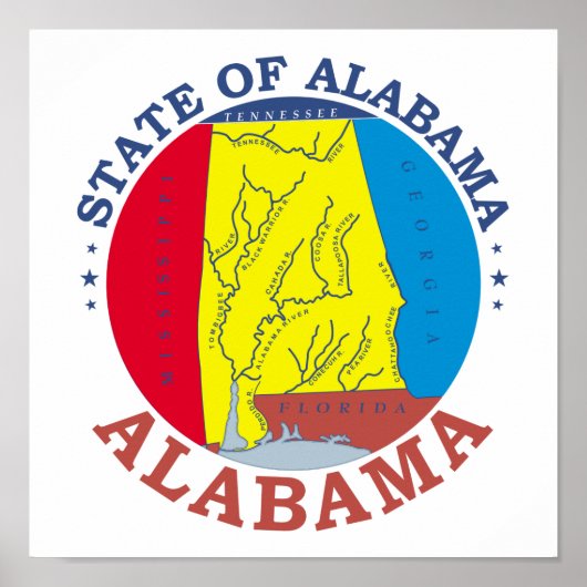 Alabama-Zeichen Poster (Vorne)