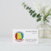 Alabama-Zeichen Visitenkarte (Stehend Vorderseite)