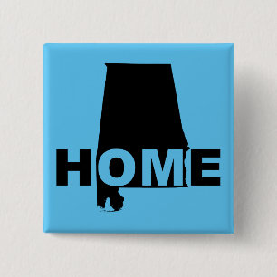 Alabama Zuhause Aus Staat Button Abzeichen Button