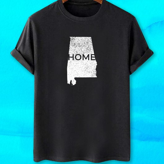 Alabama Zuhause Map T-Shirt