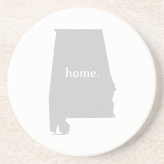Alabama-Zuhause-Silhouette-Staatskarte Untersetzer
