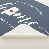 Alabama Zuhause Staat Personalisiert Sherpadecke (3/4)