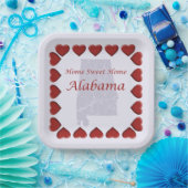 Alabama Zuhause Sweet Zuhause 9" Pappteller (Party)