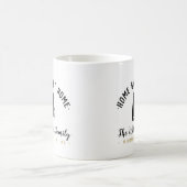 Alabama Zuhause Sweet Zuhause Family Monogram Tass Kaffeetasse (Mittel)