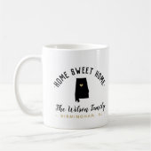 Alabama Zuhause Sweet Zuhause Family Monogram Tass Kaffeetasse (Links)