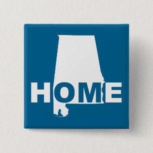 Alabama Zuhause Weg Vom Staat Knopf Abzeichen Pin Button