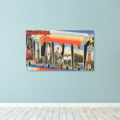 AlabamaGroße BuchstabenszenenAlabama Leinwanddruck (Insitu (Holzboden))