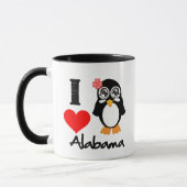 AlabamaPenguin - i-Liebe Alabama Tasse (Links)