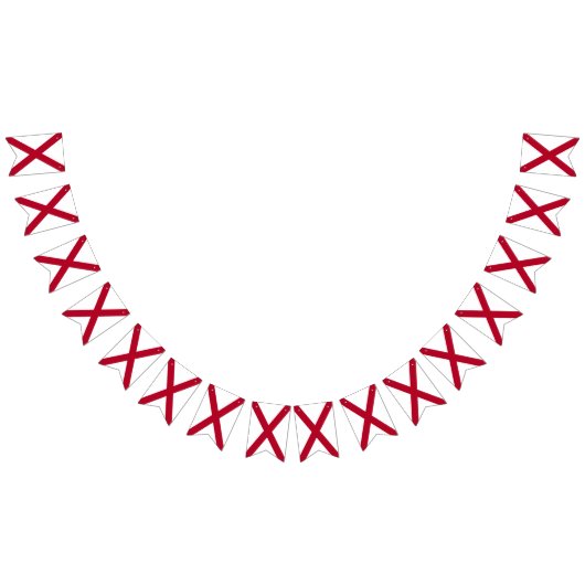 Alabamian Fahne, amerikanisches Flaggenbanner Wimpelkette (Alle)