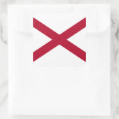 Alabamian Flag, Flagge Alabamas Quadratischer Aufkleber (Tasche)