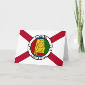 Alabamian Flag & Seal, Flag of Alabama Karte (Vorderseite)