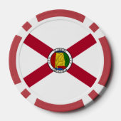 Alabamian Flag & Seal, Flag of Alabama Pokerchips (Rückseite)