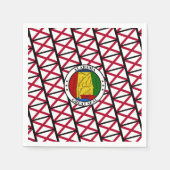 Alabamian Flag & Seal, Flag of Alabama Serviette (Vorderseite)