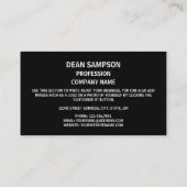 Alabamian Flag & Siegel, Flagge Alabamas Visitenkarte (Rückseite)