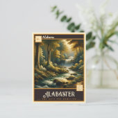 Alabaster, Alabama | VINTAG Postkarte (Stehend Vorderseite)