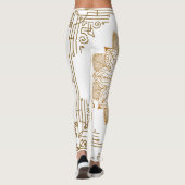 "Alabaster" Art Nouveau Leggings (Rückseite)