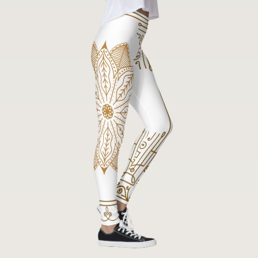 "Alabaster" Art Nouveau Leggings (Rechts)
