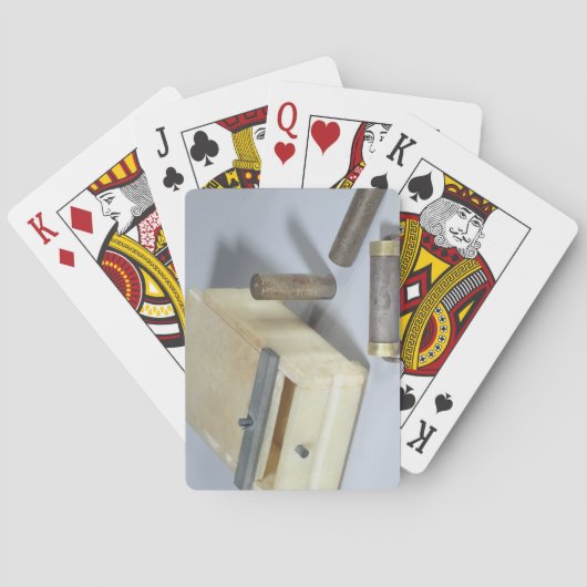 Alabaster box and bronze and silver seal huders spielkarten (Rückseite)