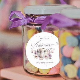 Alabaster Box Birthday Runder Aufkleber