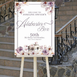 Alabaster Box Birthday Welcome Poster