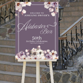 Alabaster Box Birthday Welcome Sign Poster