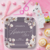 Alabaster Box Lila Geburtstag Pappteller (Party)