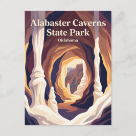 Alabaster Caverns State Park Oklahoma Postkarte