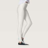 Alabaster Einfache Farbe Leggings (Rechts)