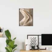 Alabaster-Falten-Kunstprint Poster (Heimbüro)